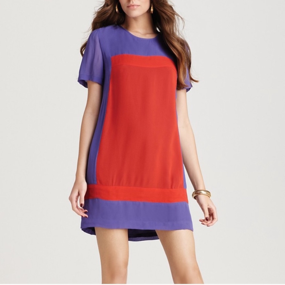 French Connection Color Block Dress - Picture 2 of 8